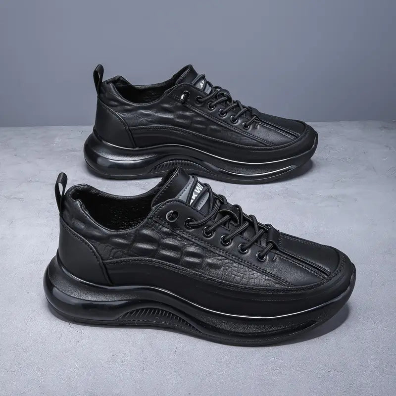 [ COMPRE 1 E LEVE 2 ] Tênis Masculino Estilo Couro de Crocodilo