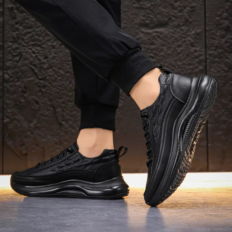 [ COMPRE 1 E LEVE 2 ] Tênis Masculino Estilo Couro de Crocodilo