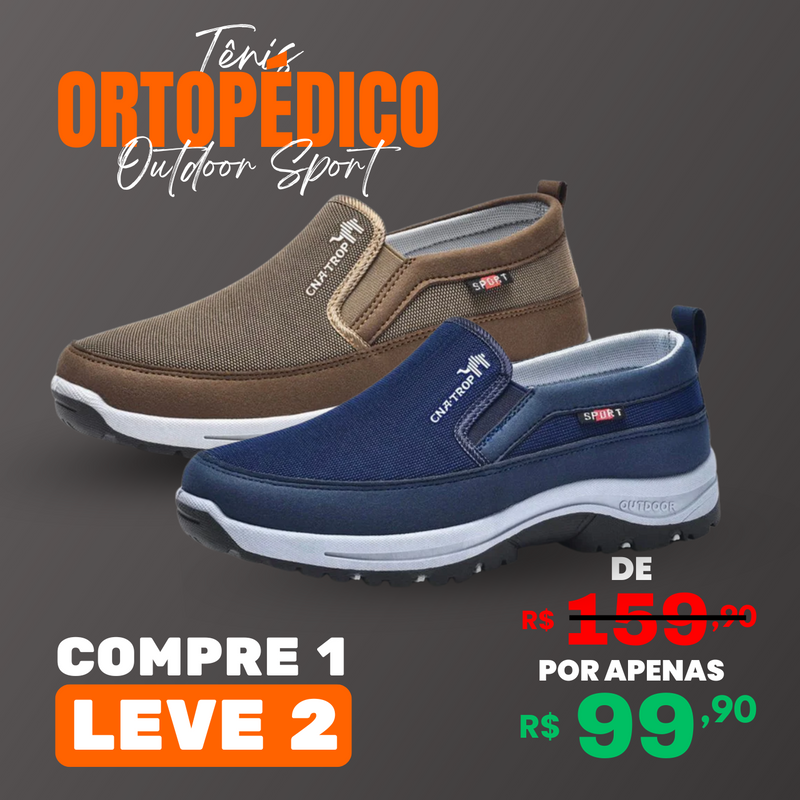 Tênis Ortopédico Comfort Titanium (PAGUE 1 LEVE 2)